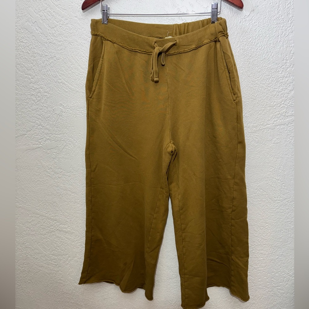Eileen Fisher Wide Leg Sweatpants Terry Cloth Size Small